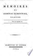 Mémoires du général Dumouriez écrits par lui-même