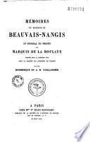 Mémoires du marquis de Beauvais-Nangis et Journal du procès du marquis de La Boulaye