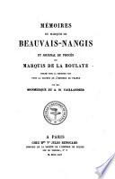 Mémoires du Marquis de Beauvais-Nangis