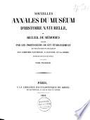 Mémoires du Muséum d'histoire naturelle