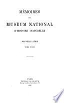 Mémoires du Muséum national d'histoire naturelle