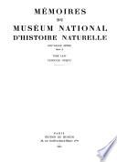 Mémoires du Muséum national d'histoire naturelle