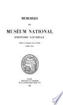 Mémoires du Muséum national d'histoire naturelle