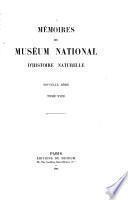 Mémoires du Muséum national d'histoire naturelle