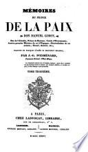 Mémoires du Prince de la Paix ... traduits en Français d'après le manuscrit Espagnol, par J. G. D'Esménard