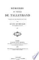 Mémoires du prince de Talleyrand