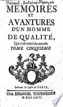 Mémoires et avantures d'un homme de qualité, qui s'est retiré du monde
