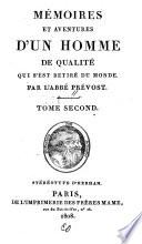 Mémoires et aventures d'un homme de qualité qui s'est retiré du monde
