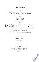 Mémoires et compte-rendu des travaux de la Société des ingénieurs civils
