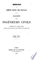 Mémoires et compte-rendu des travaux de la Société des ingénieurs civils