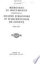 Mémoires et documents