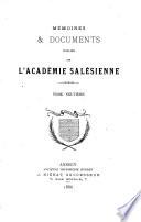 Mémoires et documents publiés par l'Académie Salésienne