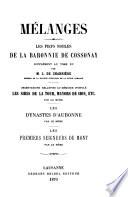 Mémoires et documents publiés par la Société d'histoire de la Suisse romande