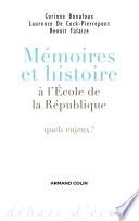 Mémoires et histoire à l'École de la République