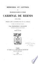 Mémoires et lettres