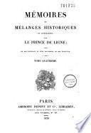 Mémoires et mélanges historiques et littéraires