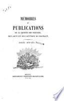 Mémoires et publications de la Société des sciences, des arts et des lettres du Hainaut
