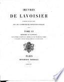 Mémoires et rapports sur divers sujets de chimie et de physique pures ou appliquées à l'histoire naturelle, à l'administration et à l'hygiène publique