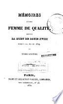 Mémoires et souvenirs d'une femme de qualité, sur le consultat et l'empire