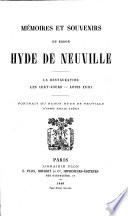 Mémoires et souvenirs du Baron Hyde de Neuville