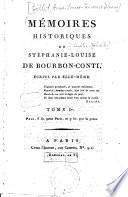 Mémoires historiques de [Amélie-Gabrielle-]Stéphanie-Louise de Bourbon-Conti