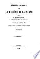 Mémoires historiques sur le diocèse de Lausanne