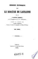 Memoires Historiques Sur Les Diocese De Lausanne. Publ. Et Ann. Par L'Abbe J. Gremaud