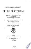 Mémoires-journaux de Pierre de L'Estoile: 1602-1607. 1880