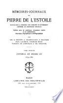 Mémoires-journaux de Pierre de L'Éstoile: Journal de Henri III, 1574-1589