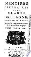 Mémoires litéraires de la Grande Bretagne