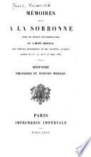 Memoires lus a la Sorbonne dans les seances extraordinaires du Comite imperial des travaux historiques et des societes savantes tenues les 21, 22 et 23 Novembre 1861 - tenues les l4, l5, et l7 Avril 1868: Archeologie