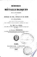 Mémoires métallurgiques