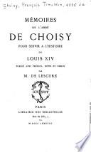 Mémoires pour servir à l'histoire de Louis XIV