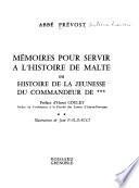 Mémoires pour servir à l'histoire de Malte