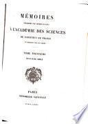 Mémoires présentés par divers savants à l'Académie des sciences de l'Institut national de France et imprimés par son ordre