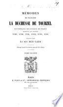 Mémoires, publ. par le duc des Cars [ed. by - La Fenonays].