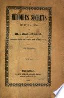 Mémoires secrets de 1770 à 1830