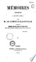 Mémoires secrets - de 1770 à 1830 -