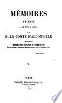 Mémoires secrets de 1770 à 1830