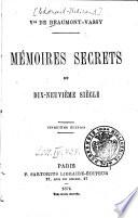 Mémoires secrets du dix-neuvième siècle