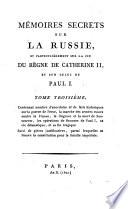 Mémoires secrets sur la Russie