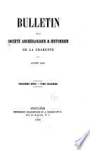 Mémoires - Société archéologique et histoirque de la Charente