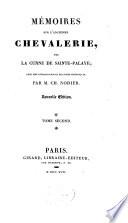 Mémoires sur l'ancienne chevalerie