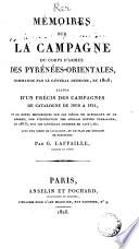 Mémoires sur la campagne du corps d'armée des Pyrénées-orientales, commandé par le général Duhesme en 1808