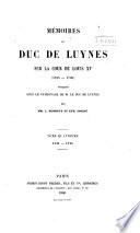 Mémoires sur la cour de Louis XV, 1735-58