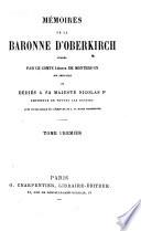 Mémoires ... sur la cour de Louis xvi, et la société française, avant 1789, publ. par le comte de Montbrison