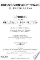 Mémoires sur la mécanique des fluides
