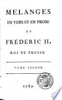 Mémoires sur la règne de Frédéric II, roi de Prusse