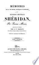 Mémoires sur la vie privée, politique et littéraire de Richard Brinsley Shéridan, tr. par J.T. Parisot