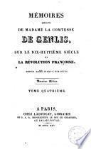 *Mémoires sur le dix-huitième siècle et la Rèvolution françoise